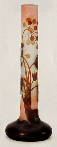 エミール・ガレ　木の実文花瓶