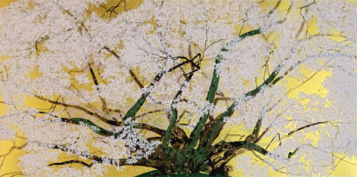 中島千波 素桜神社の神代桜 リトグラフ 販売売り www.baumarkt-vogl.at