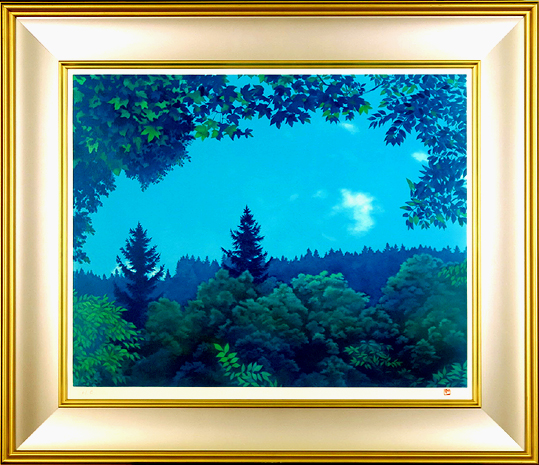 東山魁夷、ウプサラ風景、希少画集画、新品額付、状態良好 東山魁夷、ウプサラ風景、希少画集画、新品額付、状態良好
