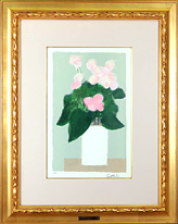 ベルナール カトラン　白い花瓶の花（１）