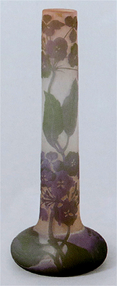 エミール・ガレ　紫陽花文花瓶