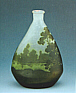 エミール・ガレ　湖水風景文花瓶