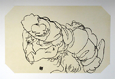 エゴン・シーレ Edith Schiele mit Hund Lord