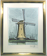 ベルナールビュッフェ　オランダの風車