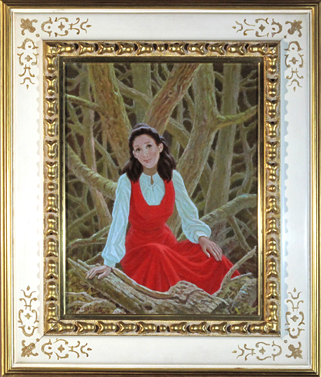 絵画　油絵　名取明徳　緑風　古美術 名取明徳「枯野」卸価格販売
